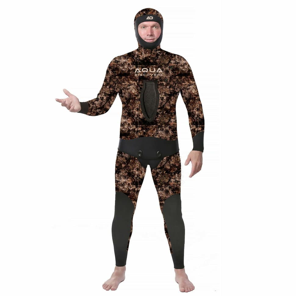 Гидрокостюм Aquadiscovery Ataman Camo каштан 9мм