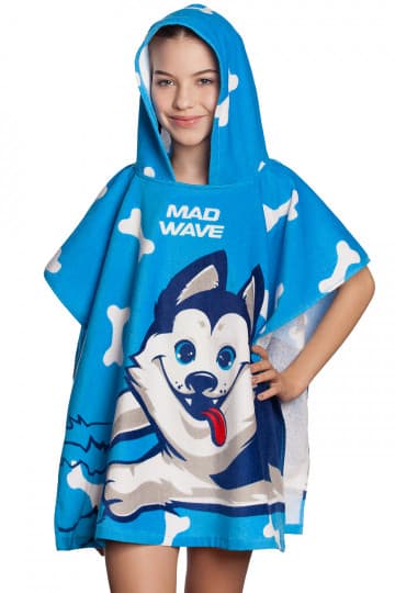Полотенце-пончо MadWave Husky Kids