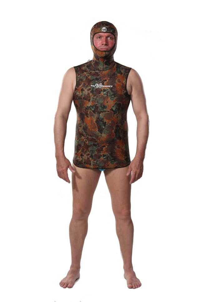 Майка Aquadiscovery Camo Hood со шлемом