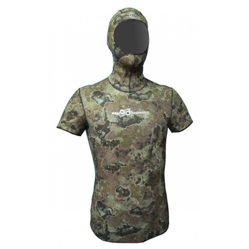 Майка Aquadiscovery Camo Hood со шлемом и рукавом