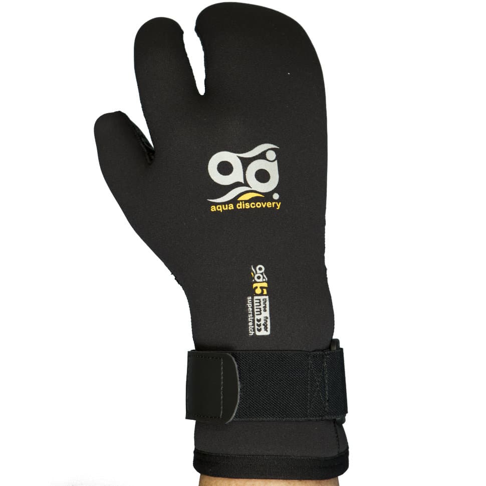 Перчатки Aquadiscovery Velcro 3-хпалые