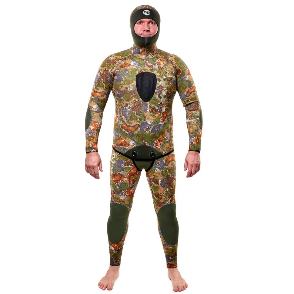 Гидрокостюм Aquadiscovery Kochevnik Camo Lerba green 5мм