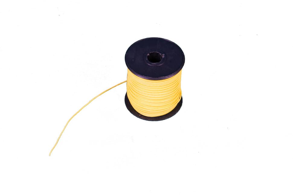 Линь Aquadiscovery Dyneema 100-150кг d1,3мм желтый, 1 метр